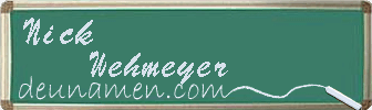 Nick Wehmeyer Visitenkarte